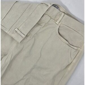 Reiss Men's 5 Pocket Cotton Blend Pant Size 32x27 Beige Cream Stretch
